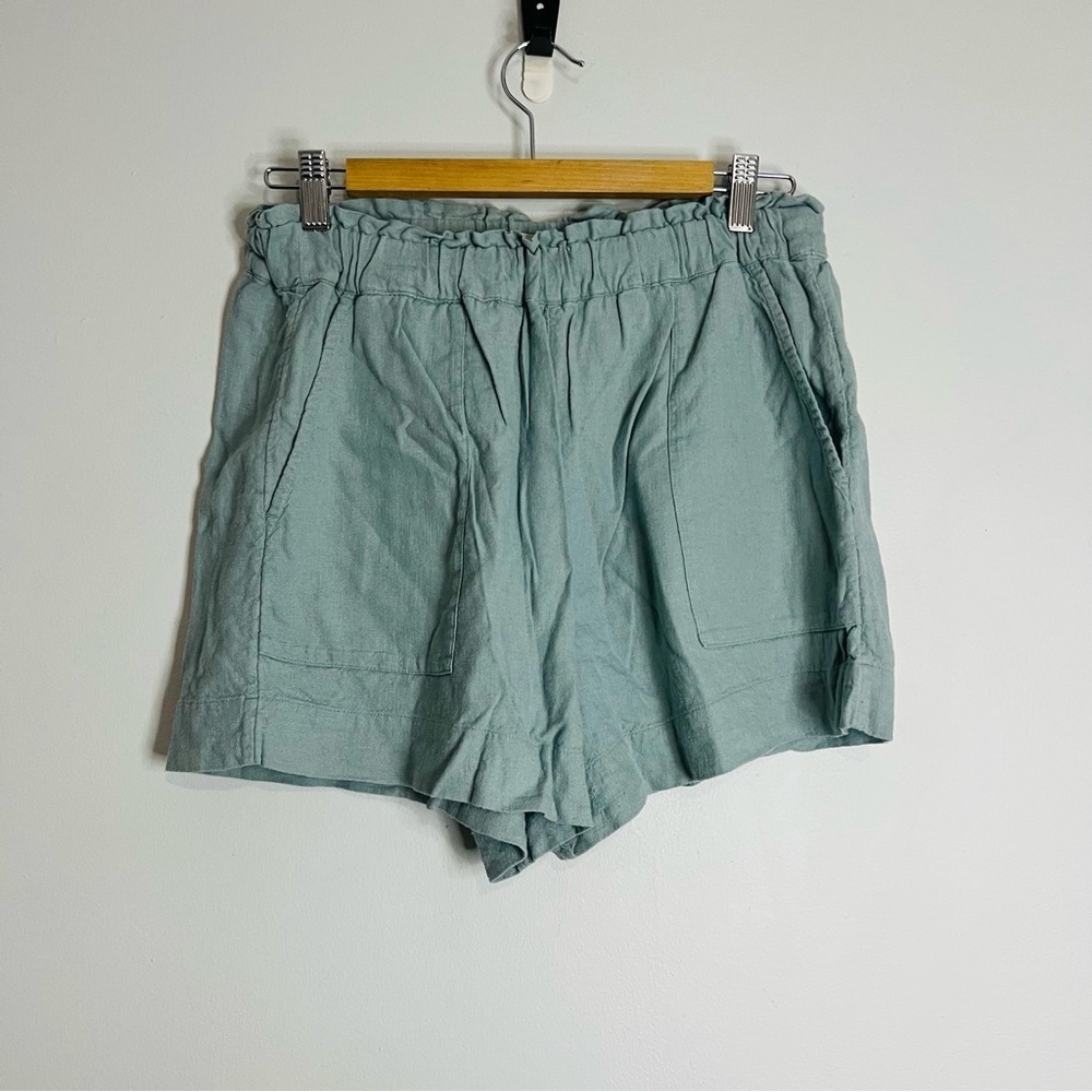 Abercrombie and fitch green linen shorts size medium - Picture 2 of 6